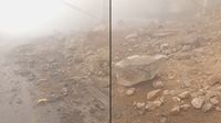 Carabayllo: reportan derrumbe y mucha neblina en la carretera Belaúnde Terry con dirección a Comas