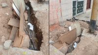 Breña: vecino indicó que hay cables expuestos en un hueco desde hace una semana