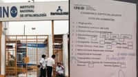Pacientes reportan equipo malogrado en el Instituto Nacional de Oftalmología desde diciembre
