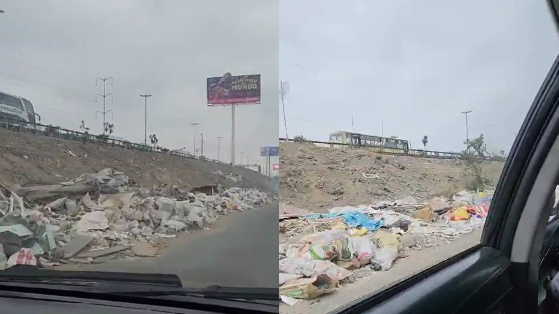 Una avenida de basura