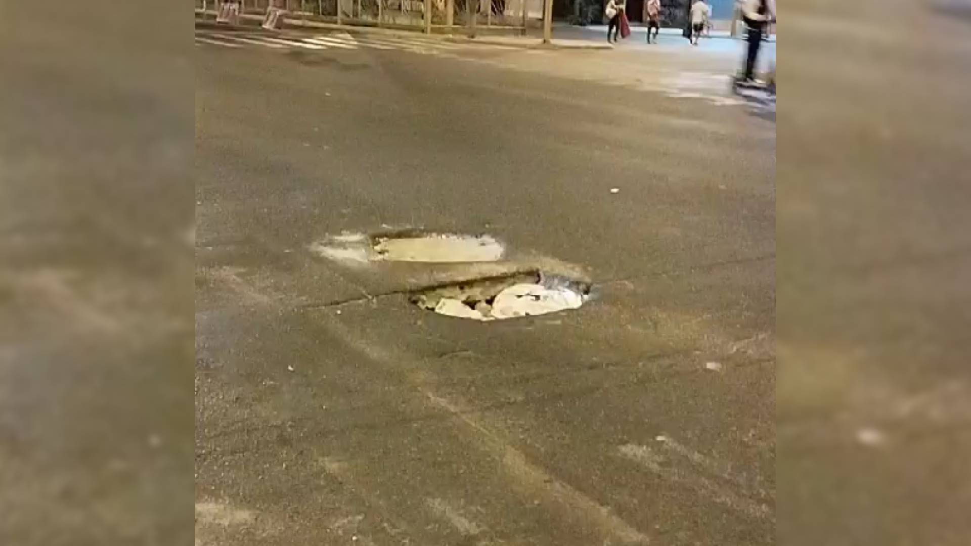 La Victoria: hueco en pista pone en peligro a conductores