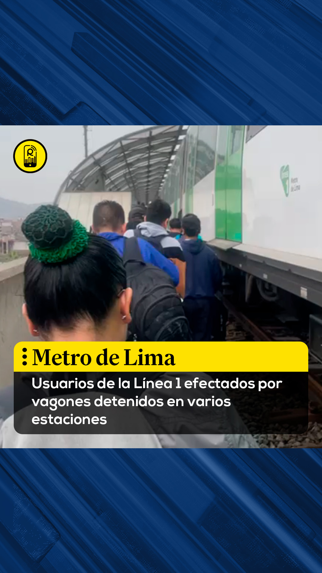 Pasajeros tuvieron que bajar de vagones