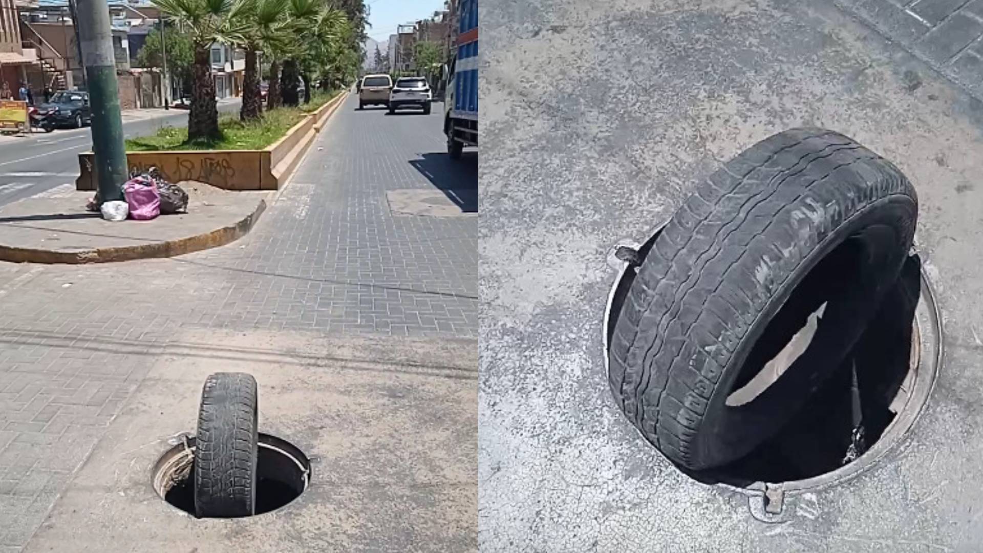 Arequipa: Usuario reporta buzón sin tapa en medio de concurrida avenida 