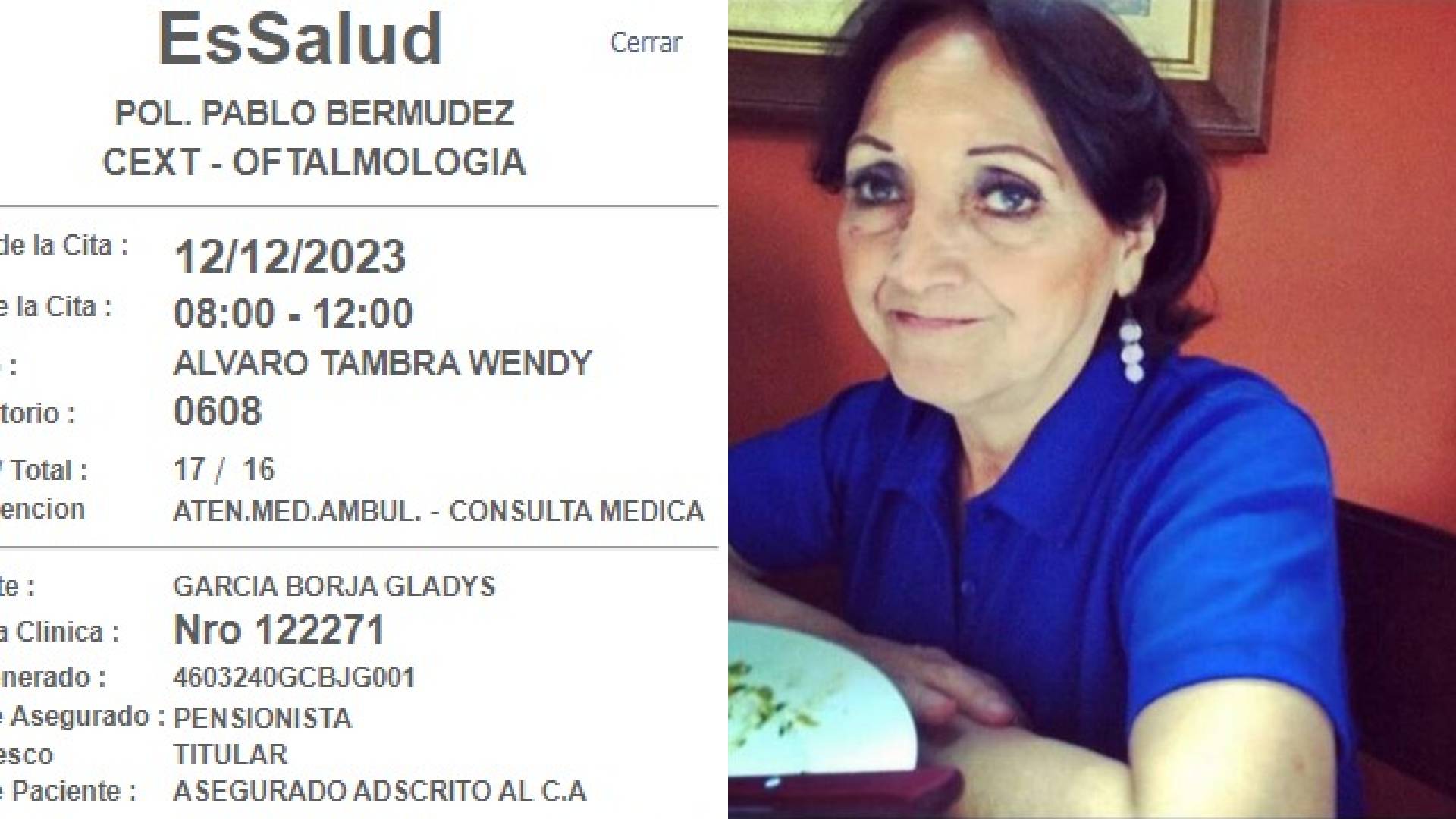 Jesús María: adulta mayor obtuvo cita en el policlínico Pablo Bermúdez después de cuatro años