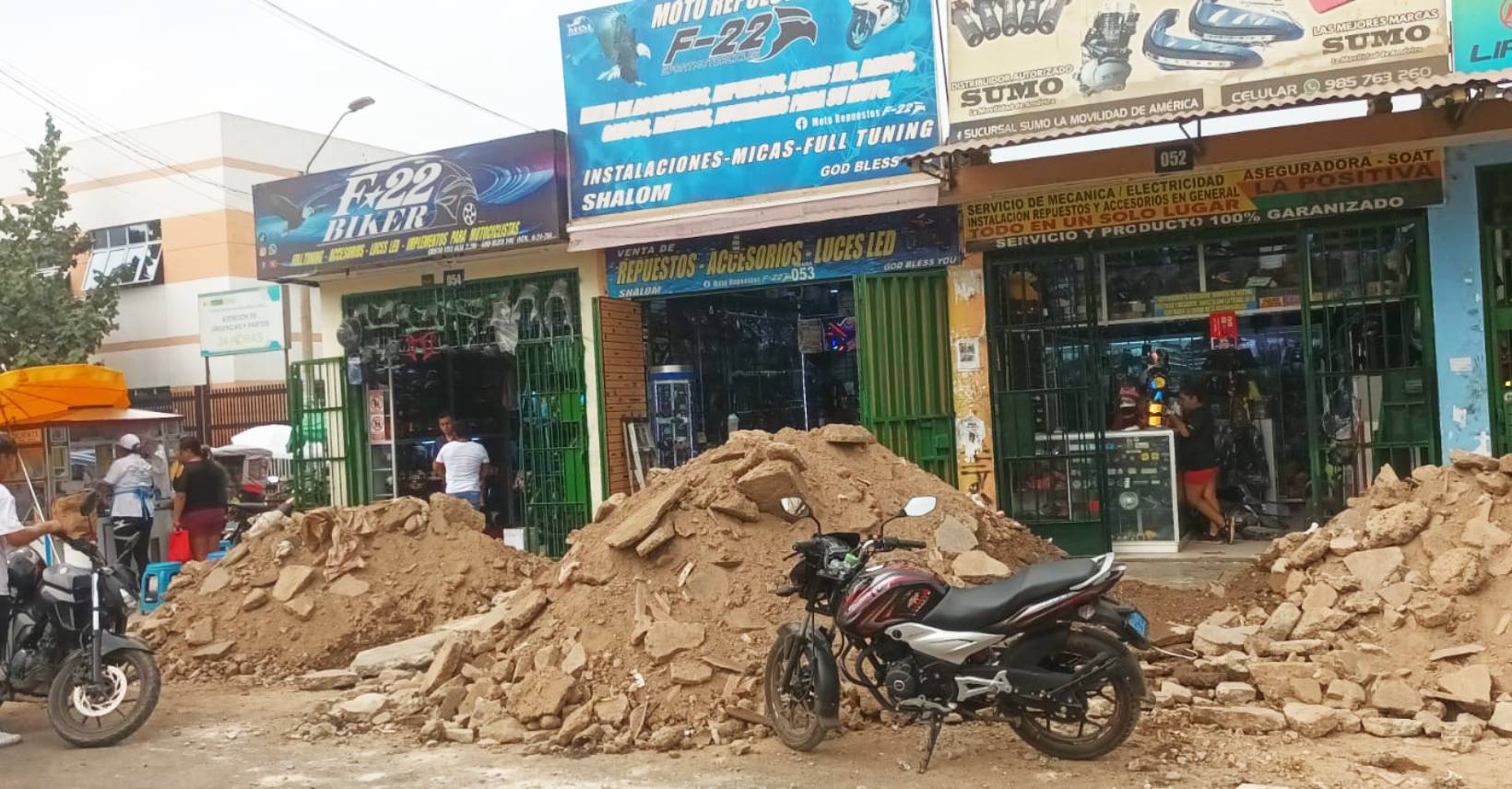 Dueña de local de repuestos contó que nadie fue notificado y expresó su disconformidad.