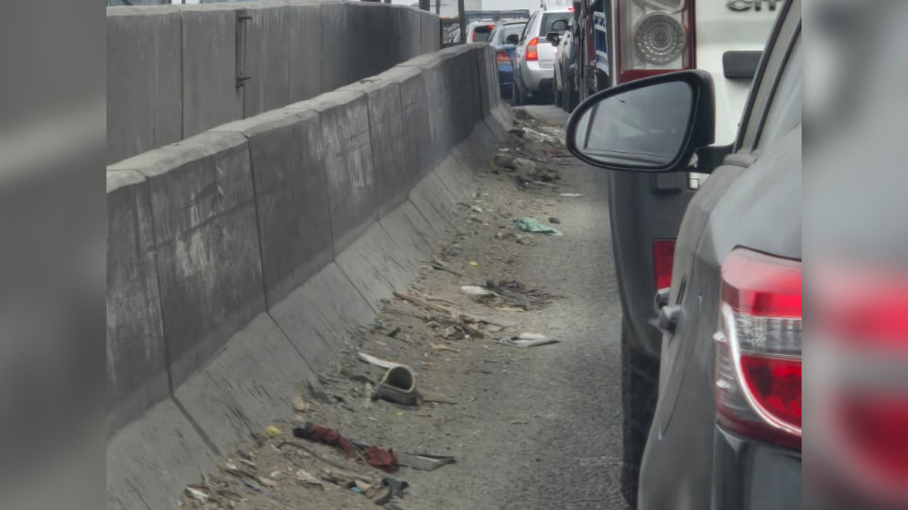 Panamericana Norte: reportan que el Intercambio Vial Habich se encuentra en mal estado y lleno de basura