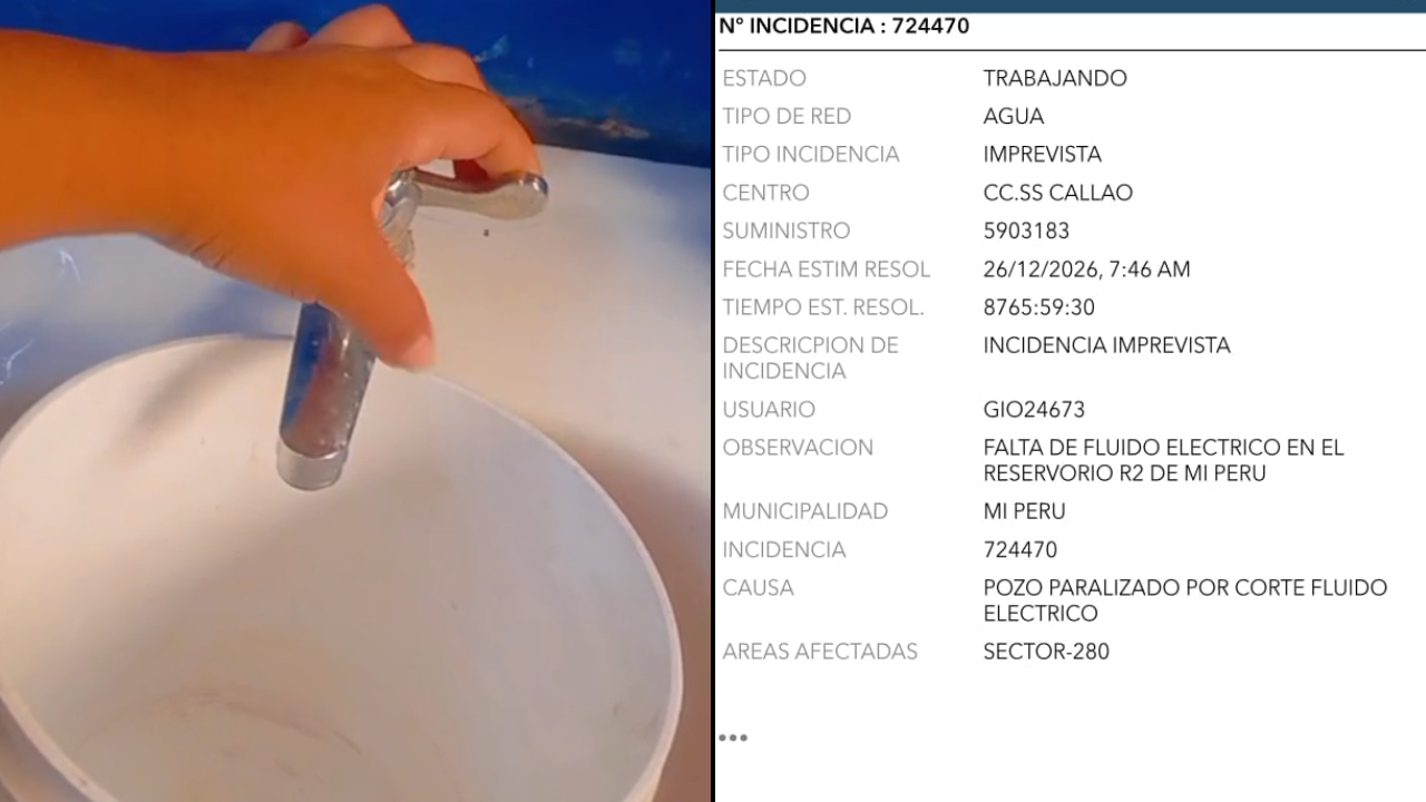 La ciudadana mostró que no tiene agua en su vivienda