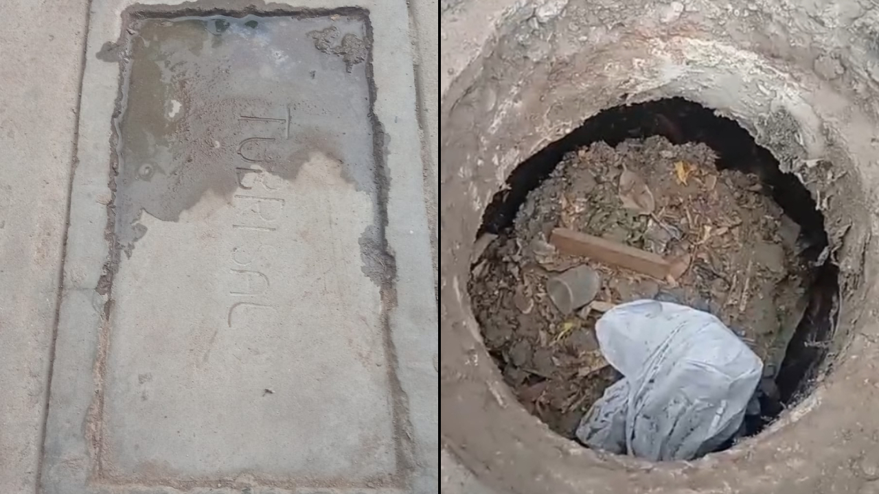 En el video se ve el buzón colapsado lleno de basura