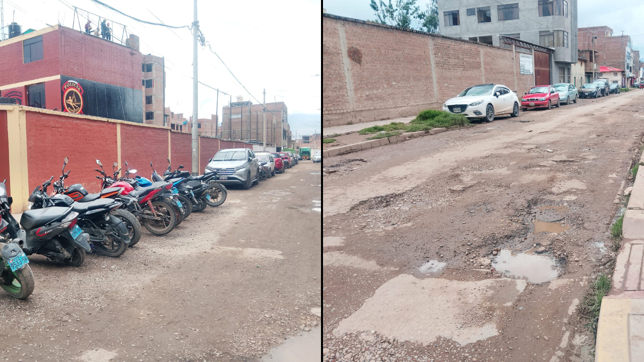 El señor se quejó de la cantidad de carros y motos estacionados