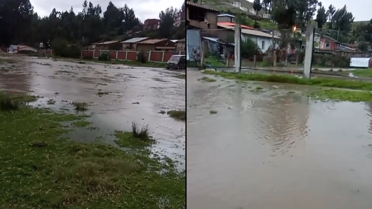 Las fuertes lluvias ponen en peligro a varias familias en Huancavelica