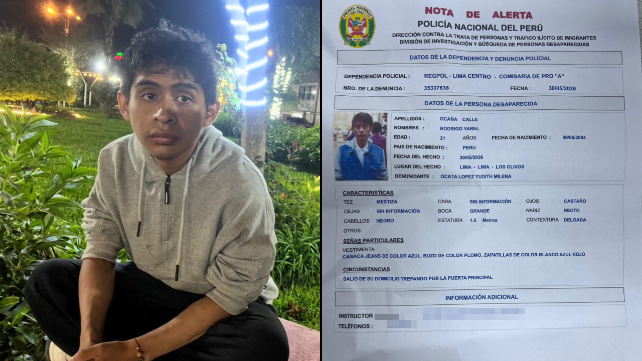 Los Olivos: familia busca a joven de 21 años que desapareció hace tres días en Pro