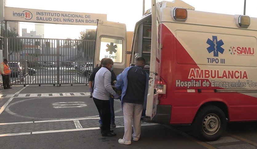 Trasladan a bebé con una enfermedad cardíaca de Puno al INSN San Borja en Lima