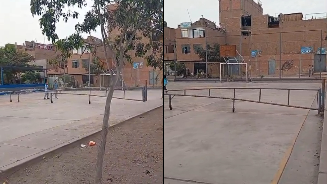 Estas dos tranqueras fueron colocadas por otra directiva de la zona