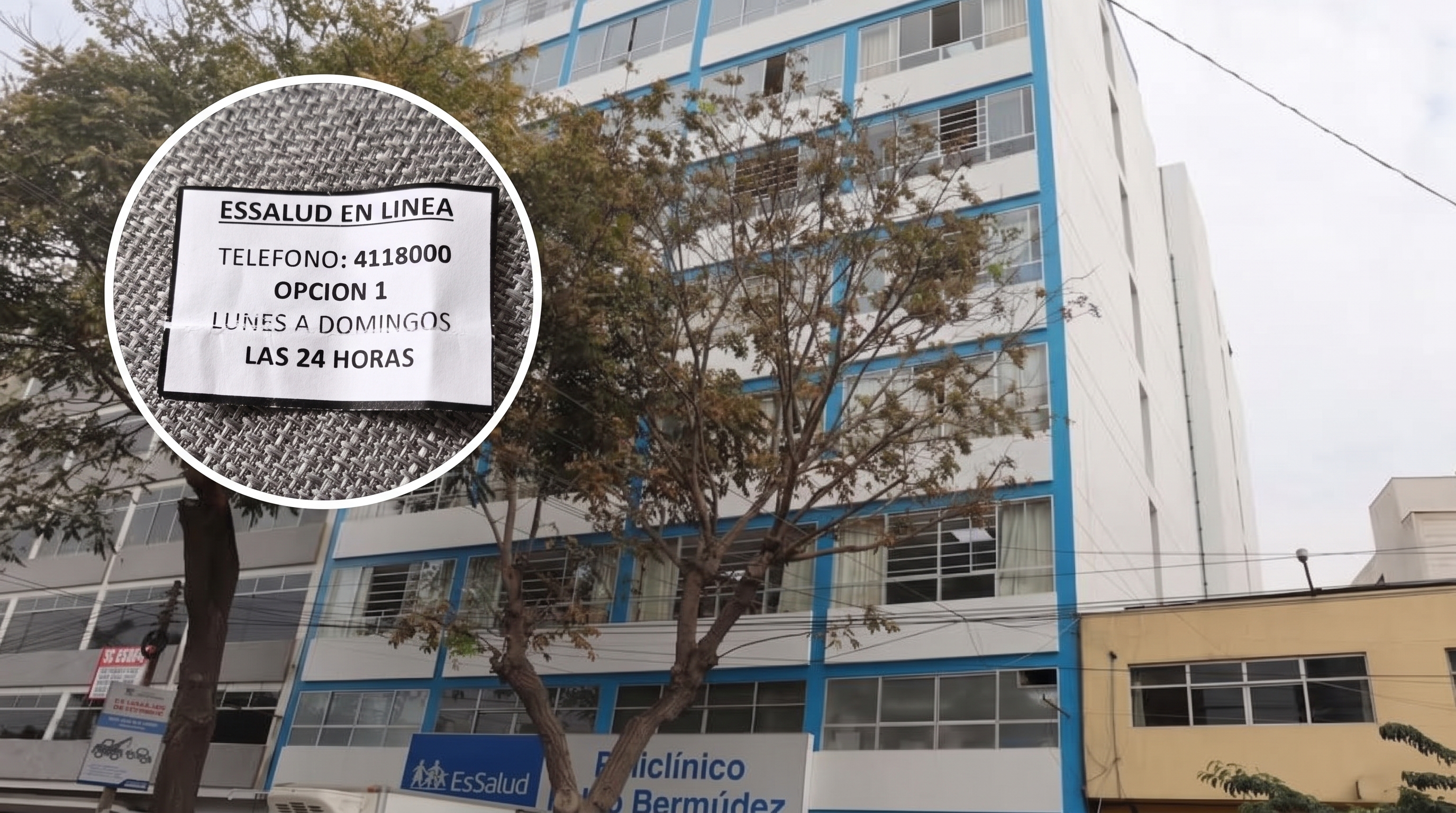 Adulto mayor espera que le programen una cita en el Policlínico Pablo Bermúdez